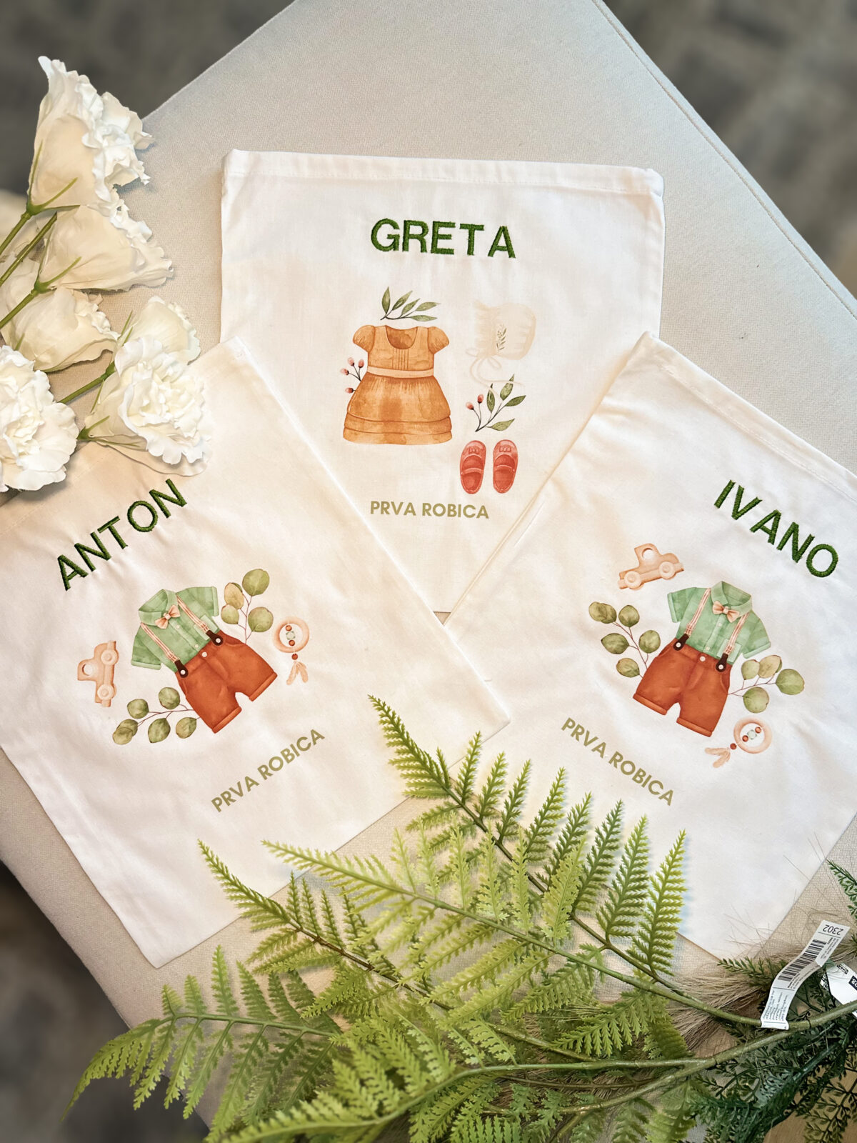 Personalizirana vrećica za čuvanje prve robice