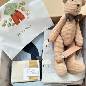 Poklon paket za bebe “Meko Plavetnilo” | Premium Baby Gift Box
